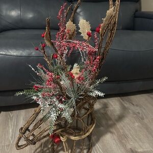 Deer head Christmas tree topper